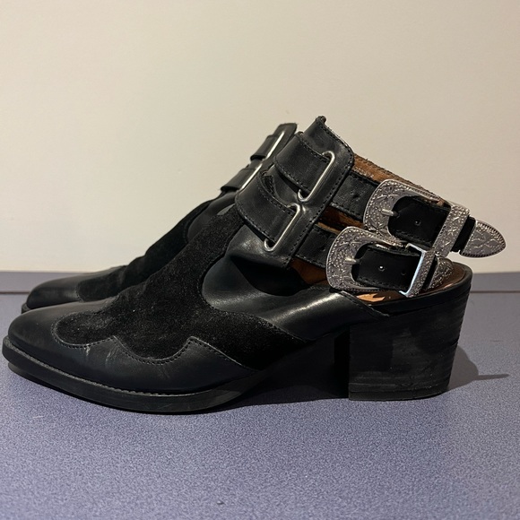Topshop Western Open Heel Bootie with Double Ankle Strap - Picture 2 of 6